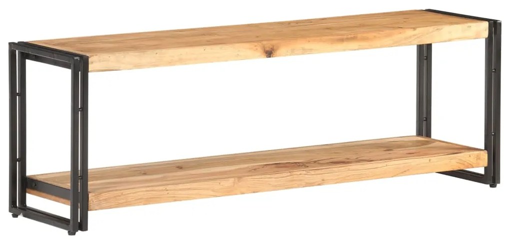 Mobile Porta Tv 120x30x40 Cm İn Legno Massello Di Acacia /