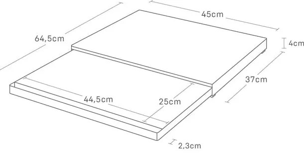 Ripiano aggiuntivo estraibile in metallo Tower - YAMAZAKI