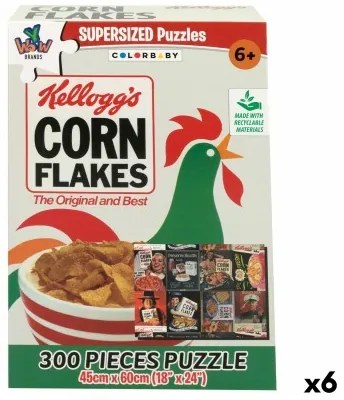 Puzzle Kellogg's Corn Flakes 300 Pezzi 45 x 60 cm (6 Unità)