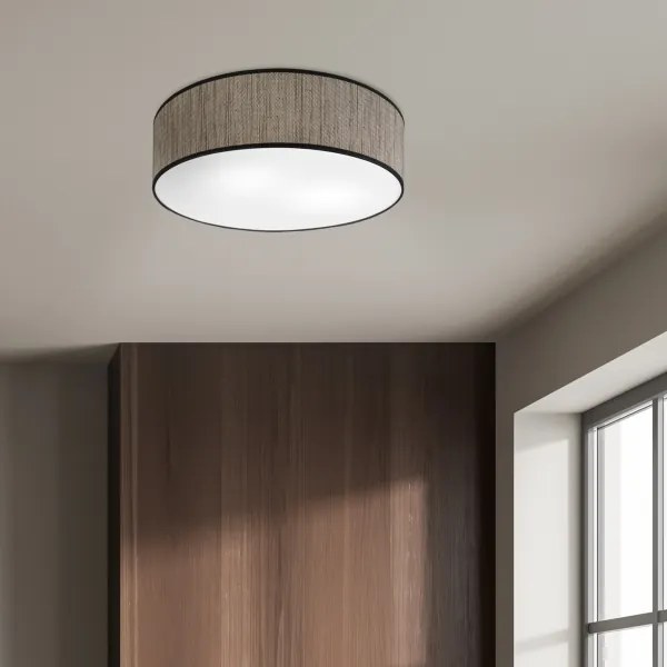 Plafoniera SIRJA 2xE27/15W/230V Ø 45 cm marrone