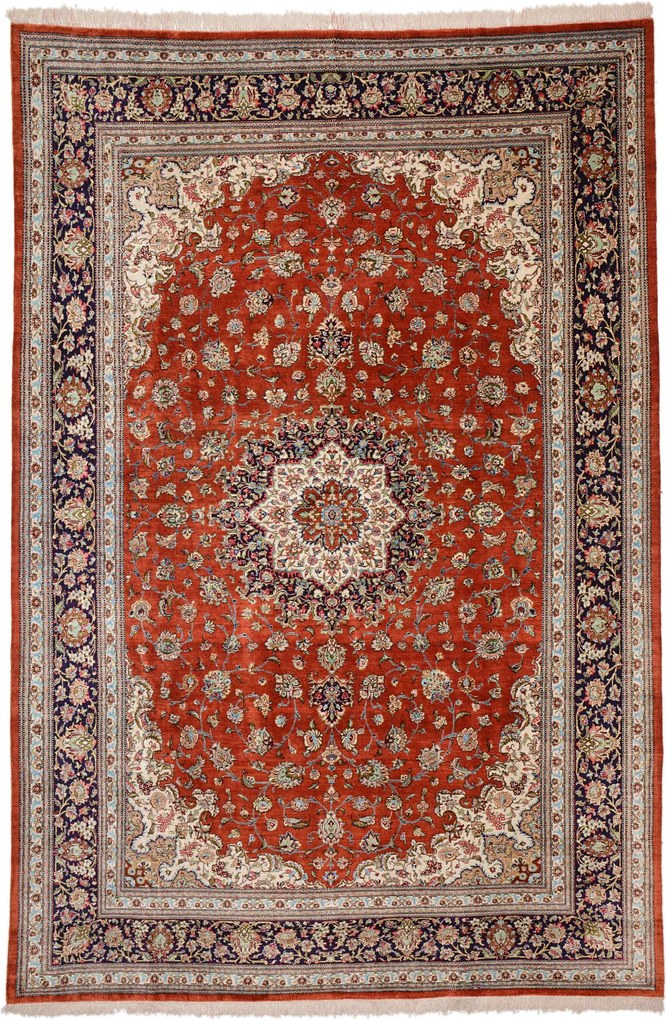Ghom Tappeto 300x200 (Iran) Annodato A Mano