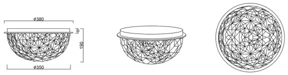 Reality - Plafoniera TRITON 3xE14/10W/230V