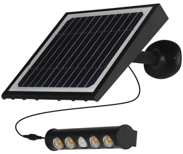 Lampada solare da parete LED 8W 3,7V IP65 4000K 4000mAh con sensore
