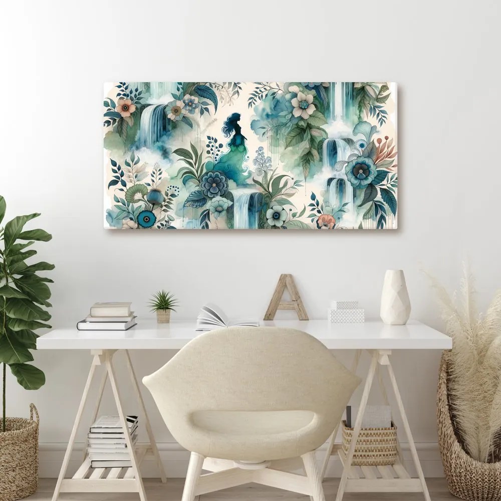 Quadro su tela – Ragazza misteriosa nel bosco