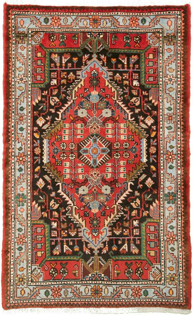 Hamedan Tappeto 90 x 140 (Iran) Annodato A Mano