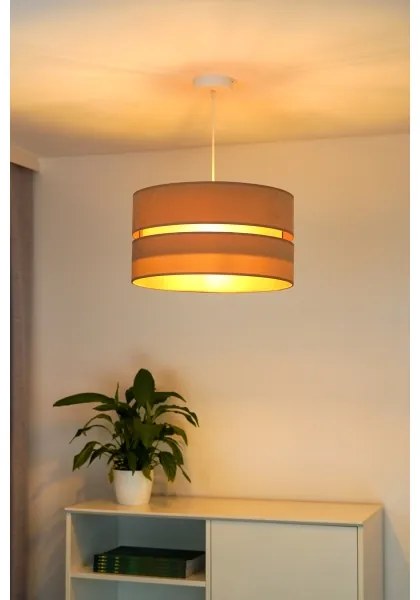 Duolla - Lampadario a sospensione con filo DUO 1xE27/15W/230V diametro 40 cm beige