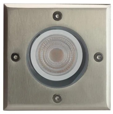 Lampada segnapasso da esterno LUKKA CONNECT 1xGU10/4W/230V IP67 cromo opaco quadrato