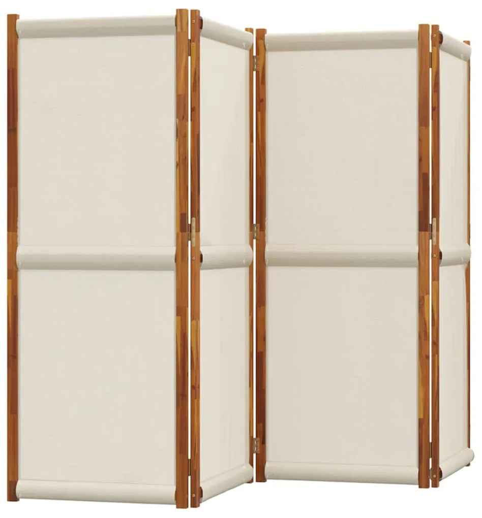 Divisorio a 4 pannelli grigio chiaro 280x180 cm