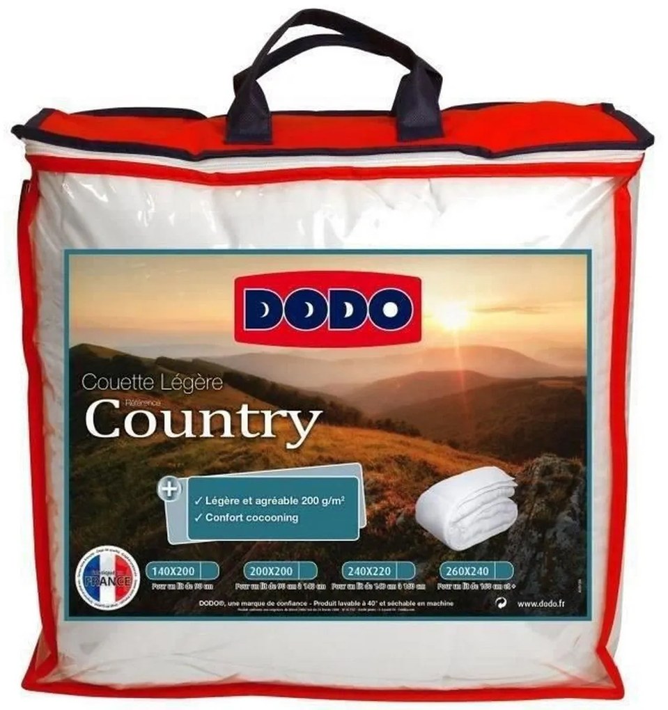 Piumino Letto DODO Country Leggero Bianco (220 x 240 cm)