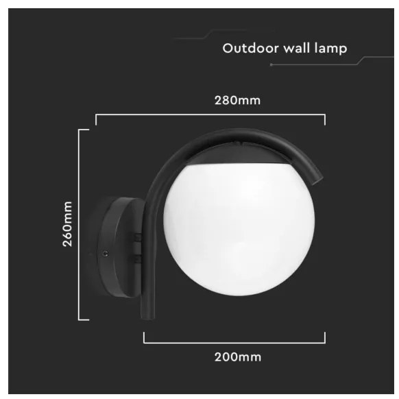 Applique da esterno 1xE27/60W/230V IP44 nero