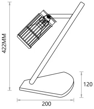 Lampada da tavolo VERTICAL 1xGU10/8W/230V bianco