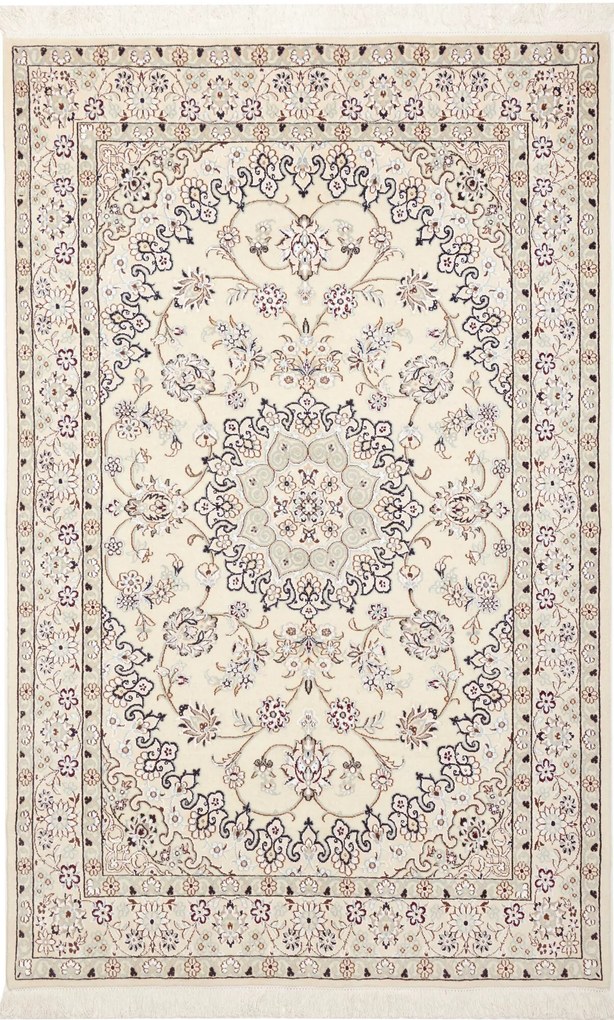 Nain Tappeto persiano 200 x 130 Beige (Iran) Annodato A Mano