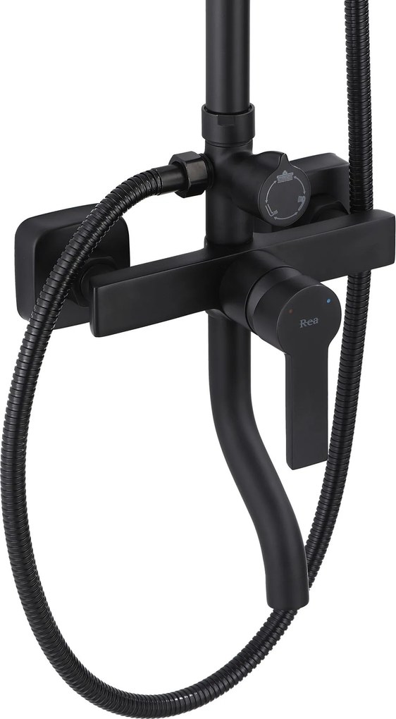 Set doccia REA ARGUS BLACK MATT