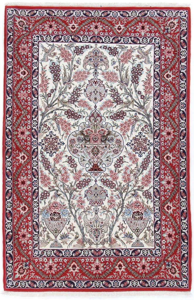 Isfahan Tappeto 180 x 120 (Iran) Annodato A Mano