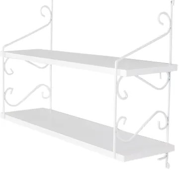 Wall shelf SERAMONI 51x72 cm bianco