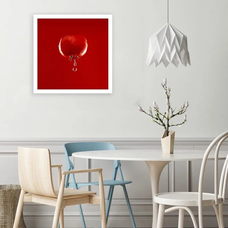 Quadro su tela, Acqua vegetale di pomodoro rosso  Dimensioni 40x40