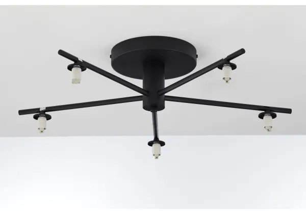 Jupiter 2047 - Lampadario a plafone PRATO 5xG9/10W/230V nero/beige