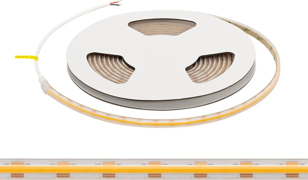 Striscia LED COB 24V 10W/m CRI>90 Professionale IP67 - 5 metri