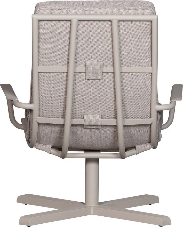 Sedia da giardino in metallo grigio chiaro Coosa - Exotan