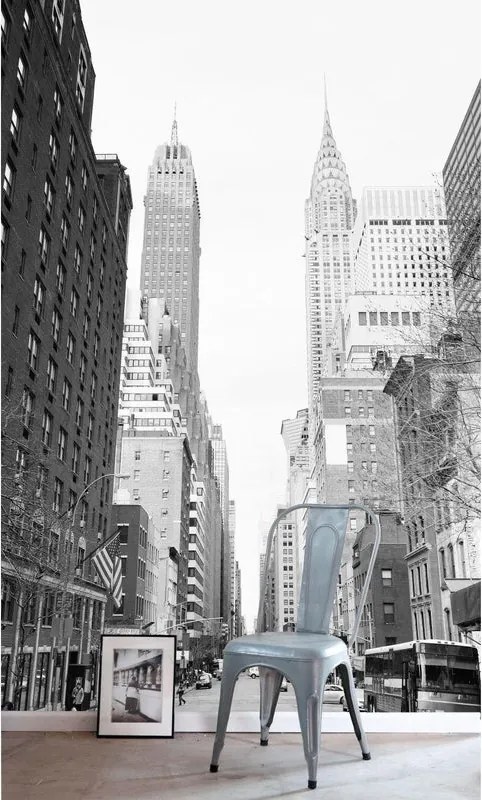 Fotomurale ESTA Muro di New York, nero grigio 186X280 cm