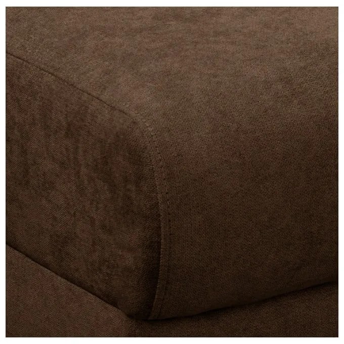 Divano angolare marrone scuro (angolo destro) Beata - Ropez