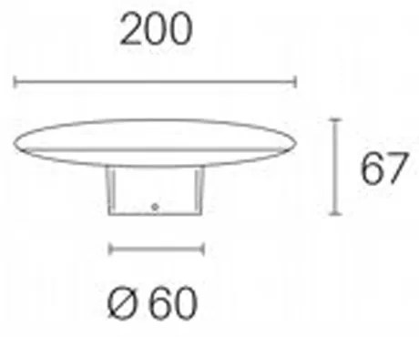 Applique Esterno Moderna Head Alluminio E Materie Plasiche Bianco Led 18W 3000K