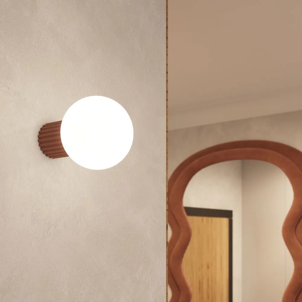 Lampada da parete marrone chiaro ø 12 cm Orbital – Sollux