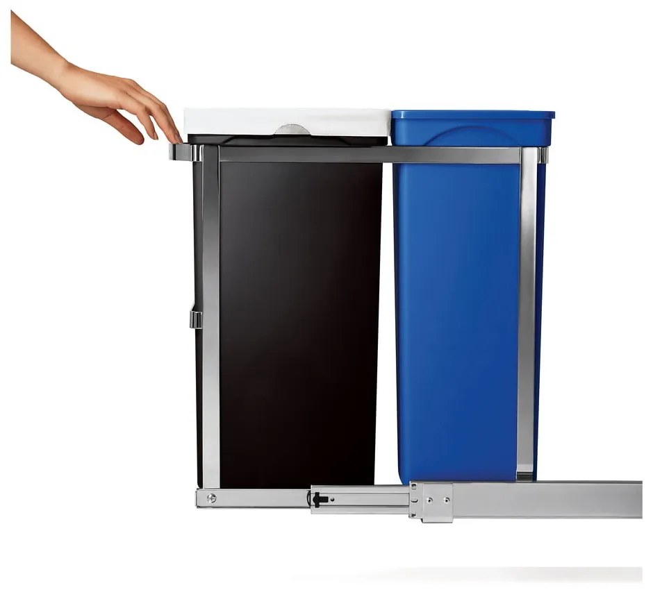 Bidone per rifiuti in plastica da 35 l Dual - simplehuman