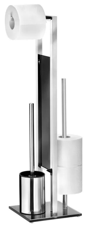 Scopino con supporto per carta igienica Rivalta - Wenko