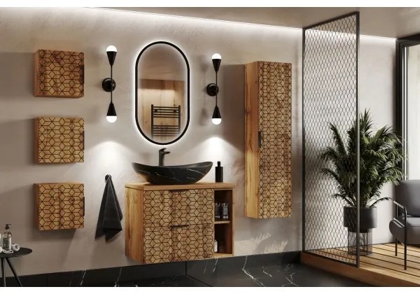 COMAD UN-LENA-MB2 - Lavabo da appoggio LENA 61,5x36 cm ceramica nera opaca