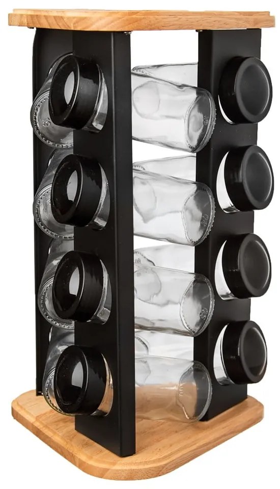 Set di 12 spezie con supporto Black - Orion