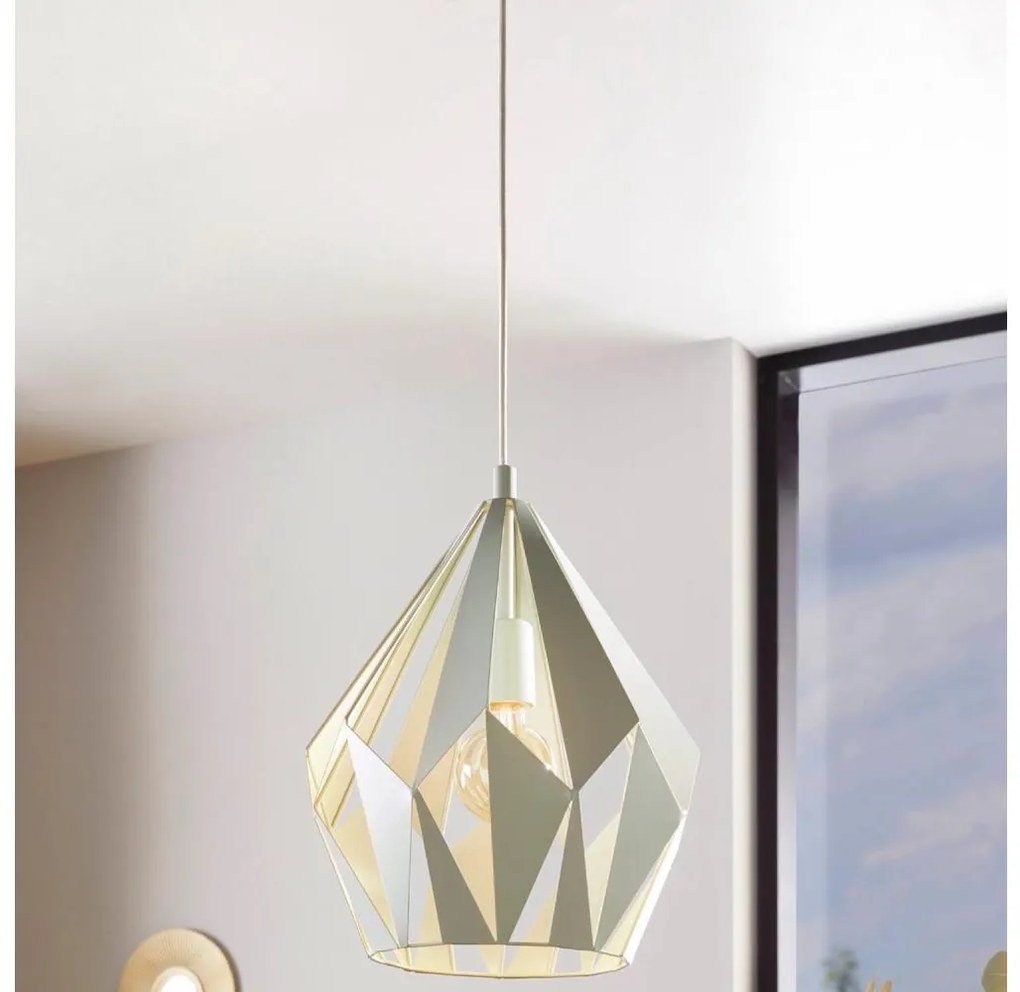 EGLO 49026 - Lampadario a sospensione con filo CARLTON-P 1xE27/60W/230V