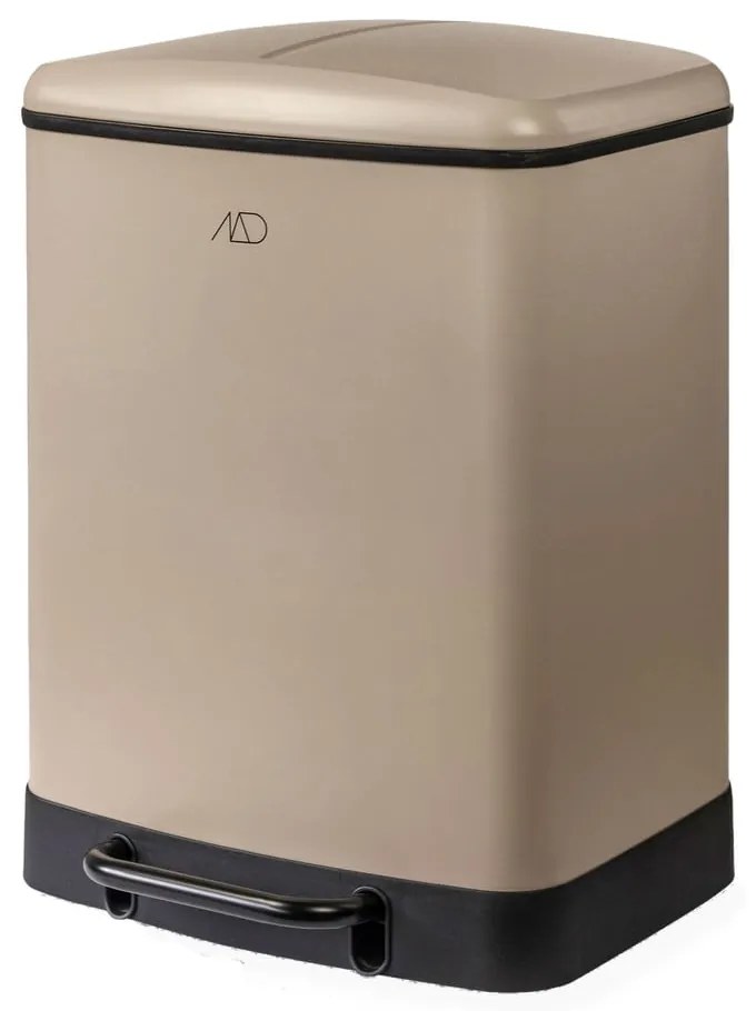 Bidone a pedale in metallo beige per rifiuti differenziati 24 l Wonda - Mette Ditmer Denmark