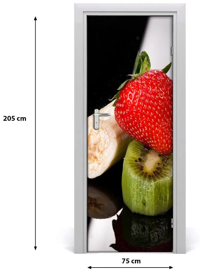 Adesivo per porta Frutta 75x205 cm