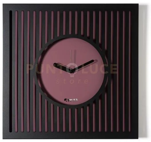 Orologio da parete elegante tiffany grande nero,viola ametista
