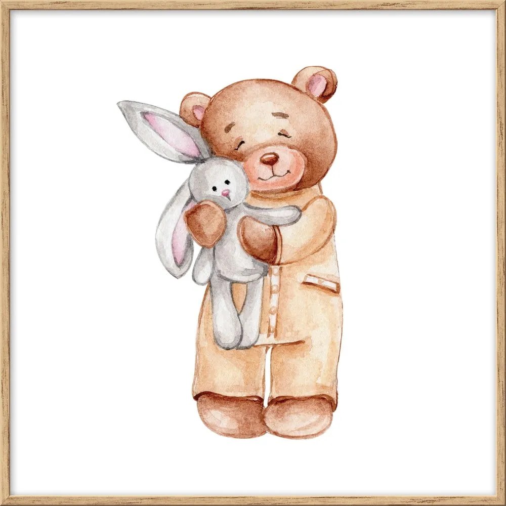Quadro per bambini 20x20 cm Teddy Bear - knor