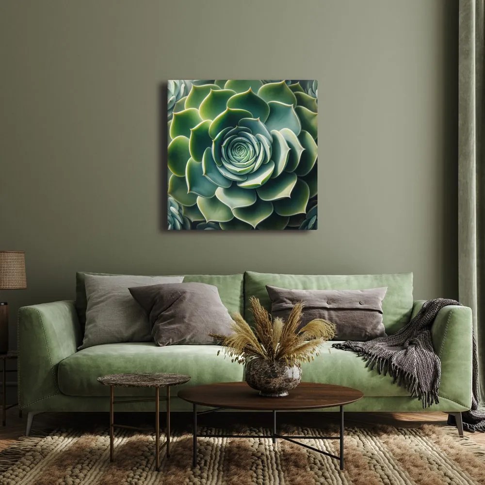 Quadro su tela – Spirale perfetta della pianta grassa