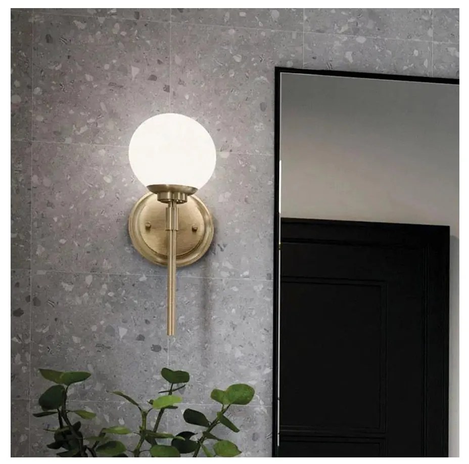 Kichler KL-BENNO1-CPZ - Lampada LED da bagno BENNO 1xG9/3W/230V IP44 ottone