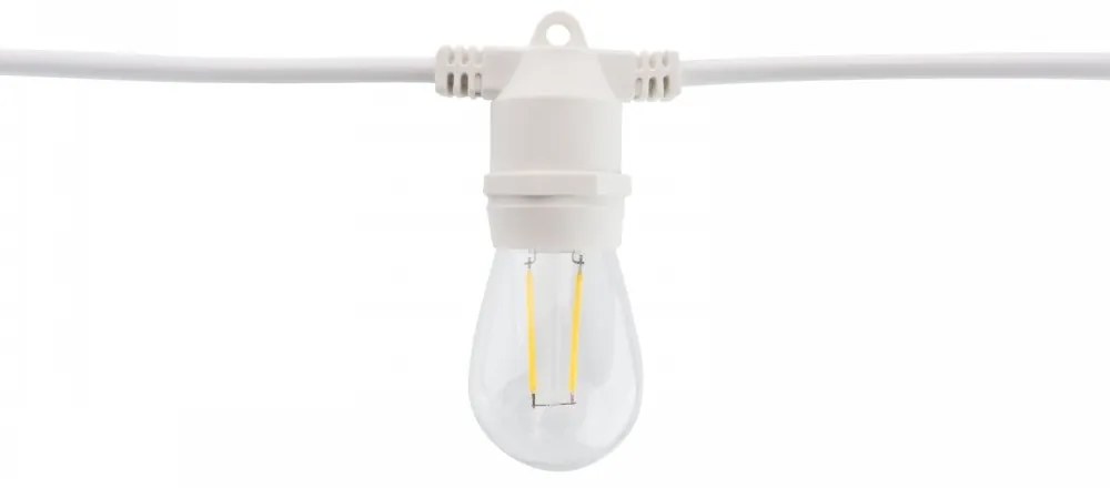 Catenaria da 10m IP65 con 10 Portalampada E27 Bianco Colore del corpo Bianco
