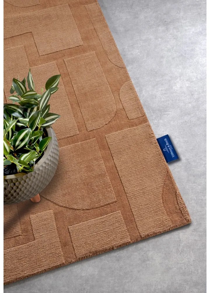 Passatoia marrone in lana tessuta a mano 80x250 cm Alexis - Villeroy&amp;Boch