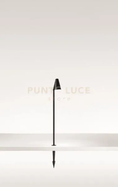 Grass single  paletto da esterno led 4000k 650lm 6w ip65 nero h.82cm