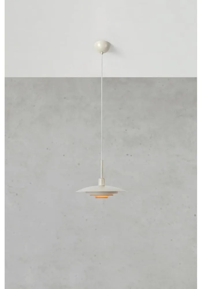 Lampadario beige con paralume in metallo ø 35 cm Piny – Markslöjd