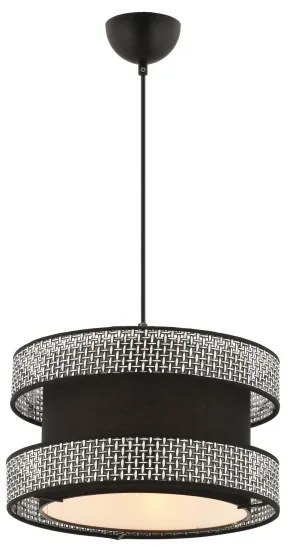 Lampadario a sospensione su cavo HALO 1xE27/60W/230V nero/grigio