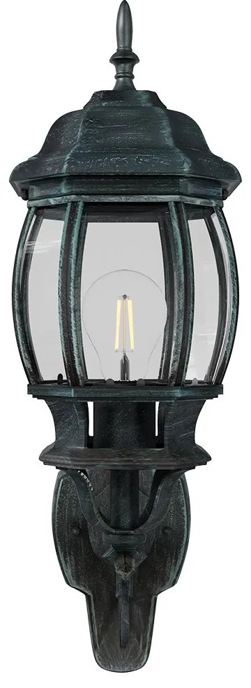 Applique da Esterno Storica E27 IP54 Verde Anticato - Serie BELLINI 1A