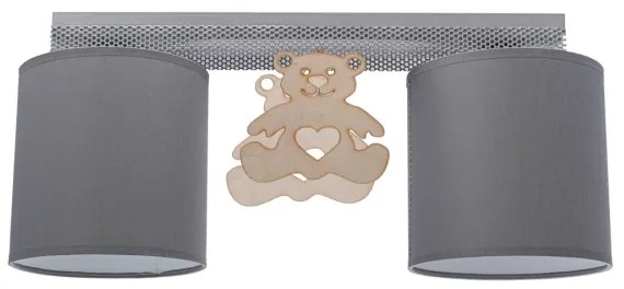 Plafoniera per bambini BEAR 2xE27/60W/230V