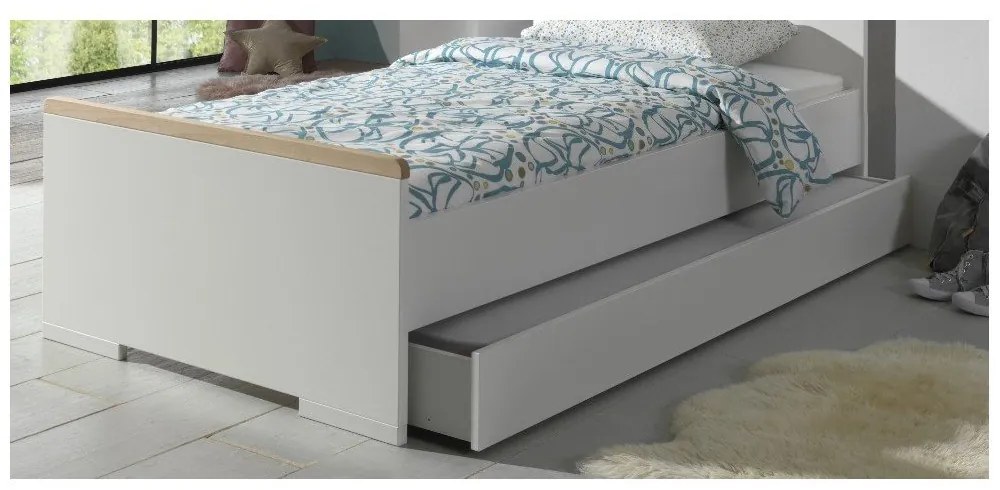 Cassetto bianco sotto il letto per bambini 90x200 cm London - Vipack