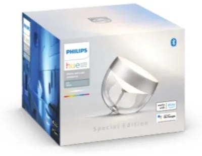 HUE IRIS LAMP TAVOLO ARGENTO ED SPE