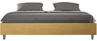 Letto Matrimoniale Extra Large Sommier 190x200 cm Senza Rete Azelia Ocra