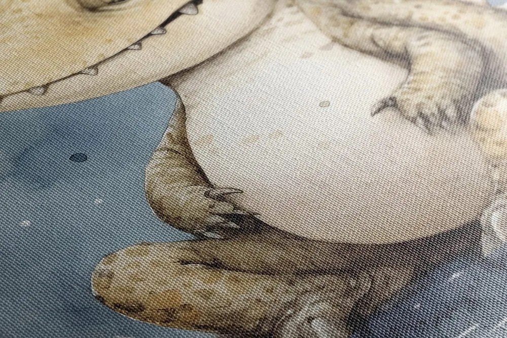 Quadro su tela – Coccodrillo sognante