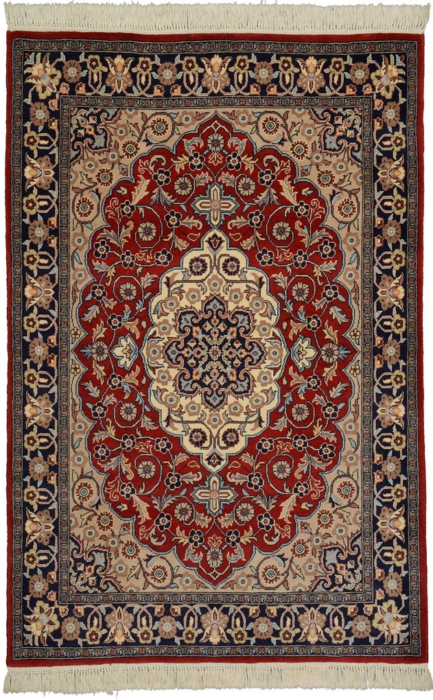 Kerman Tappeto orientale 120x180 Rosso (Pakistan) Annodato A Mano